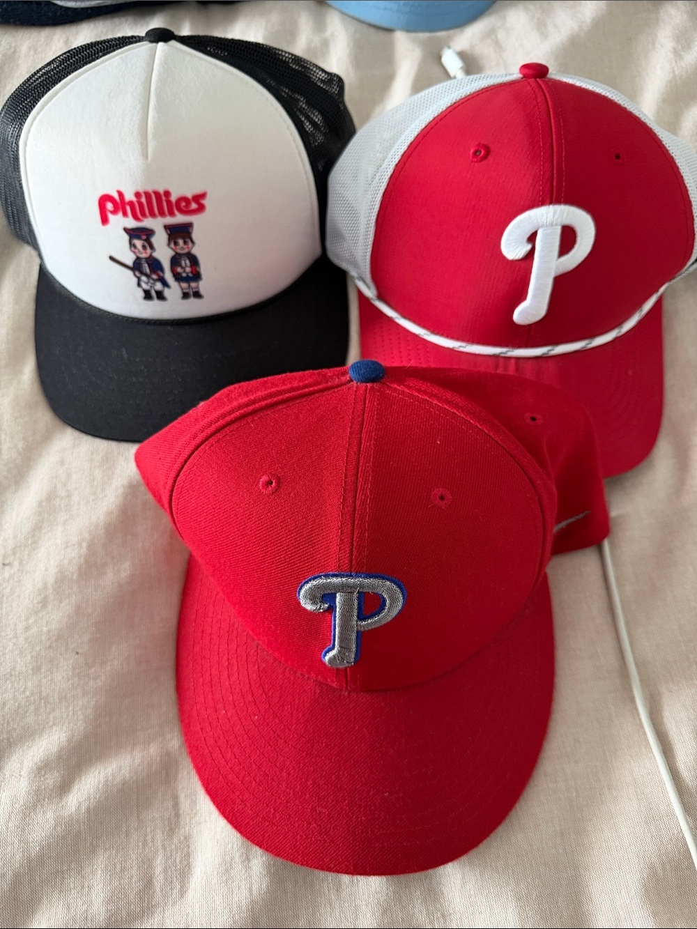 Phillies Baseball SnapBack hats- set of 3